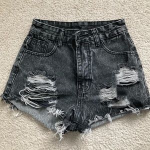 SHEIN Ripped Denim Shorts